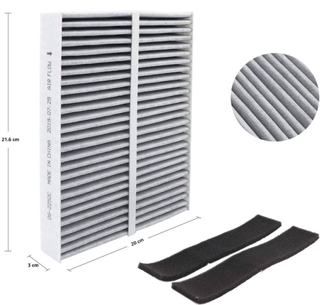 Amazon Basics Filtr kabinowy do Mitsubishi i Nissan 21,8 x 20 x 3cm